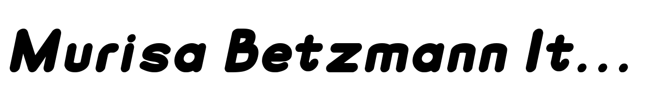 Murisa Betzmann Italic